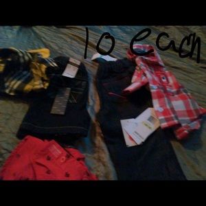 Baby clothes and sneakers